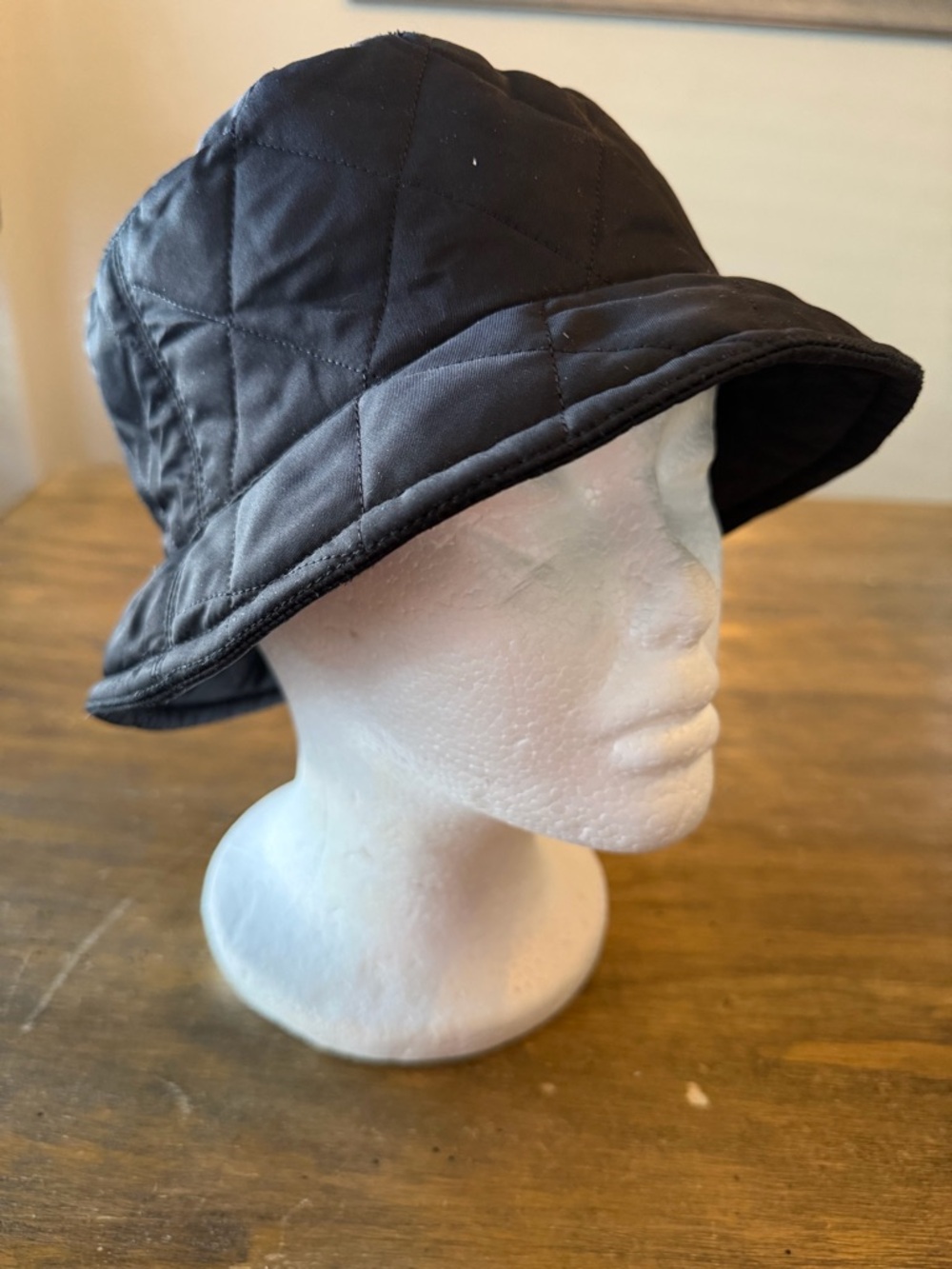 Burberry Panama Bucket Hat Nova Black Quilted Medium - Picture 2 of 10